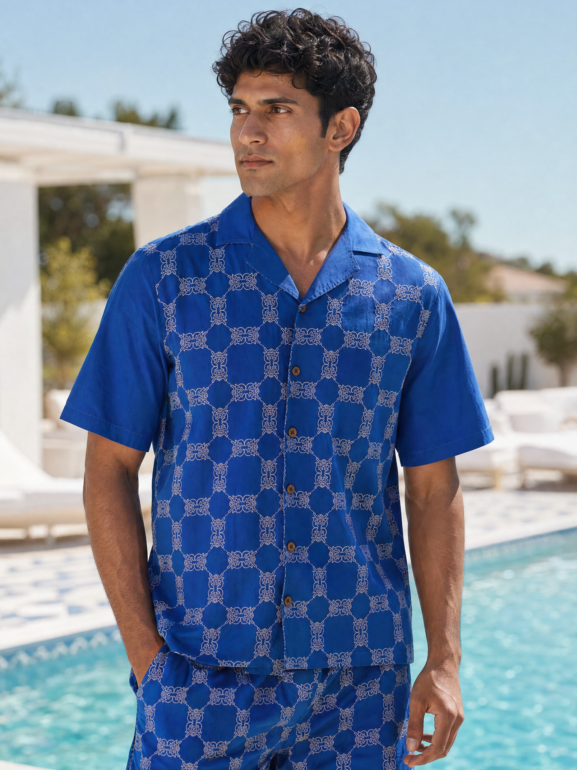 Knotty Krabs (Cotton) Shirt - Deep Sea (Blue)