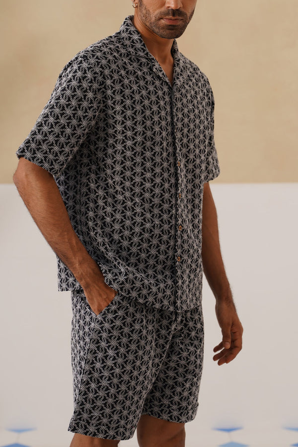 Midnight Bloom Cotton Co-ord Set