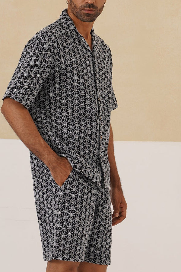 Midnight Bloom Cotton Co-ord Set