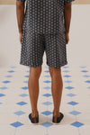Midnight Bloom Cotton Shorts