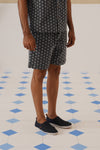 Midnight Bloom Cotton Shorts