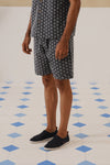 Midnight Bloom Cotton Shorts