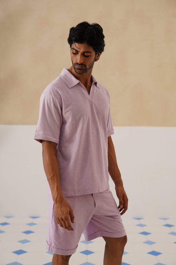 Shady Blooms Cotton Knit T-Shirt