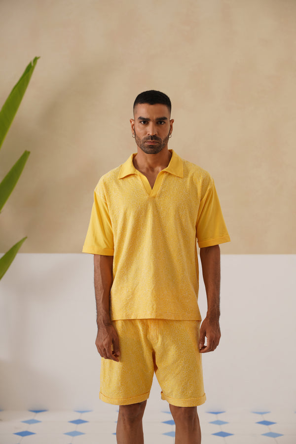 Shady Blooms Cotton Knit Co-ord Set