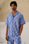 Tidal Tales Cotton Slub Knit Shirt (White)