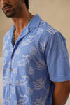 Tidal Tales Cotton Slub Knit Shirt (White)