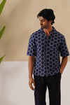 Hive Series Cotton Shirt (Midnight Hive)