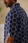 Hive Series Cotton Shirt (Midnight Hive)