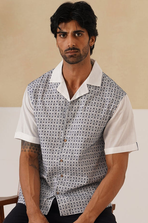 Solar Grid Cotton Shirt