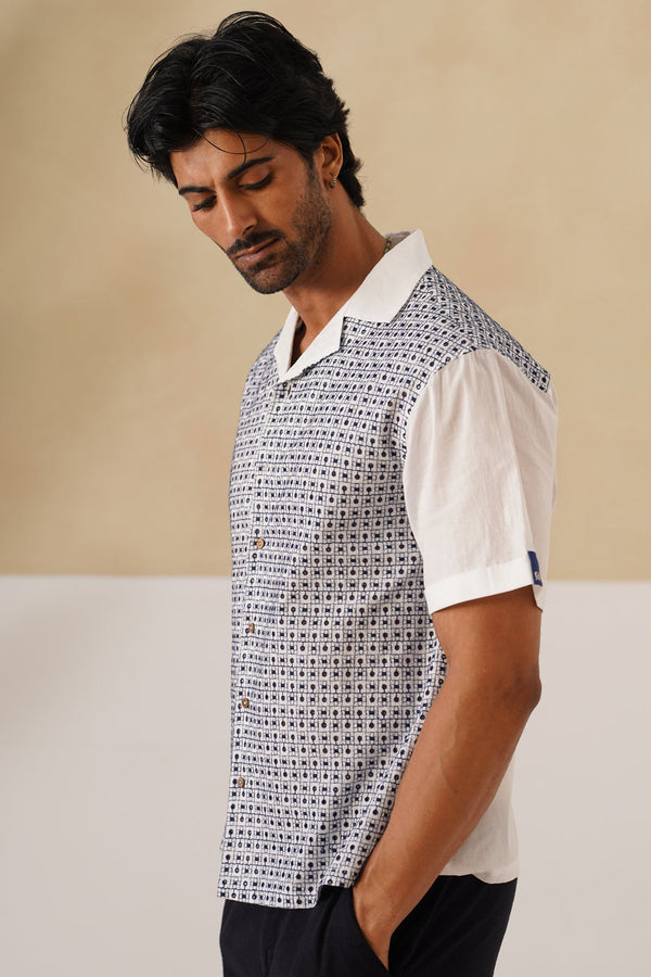 Solar Grid Cotton Shirt