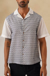 Solar Grid Cotton Shirt