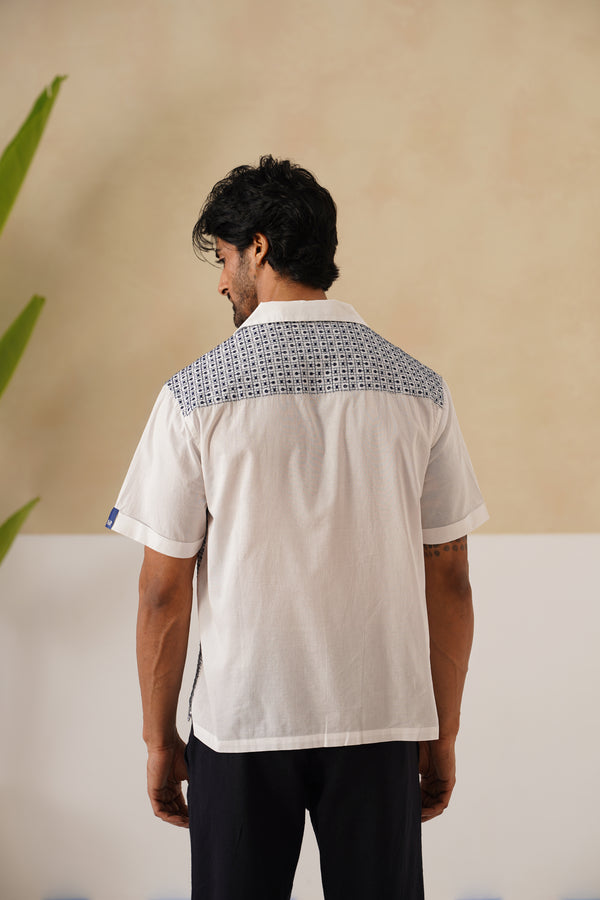 Solar Grid Cotton Shirt