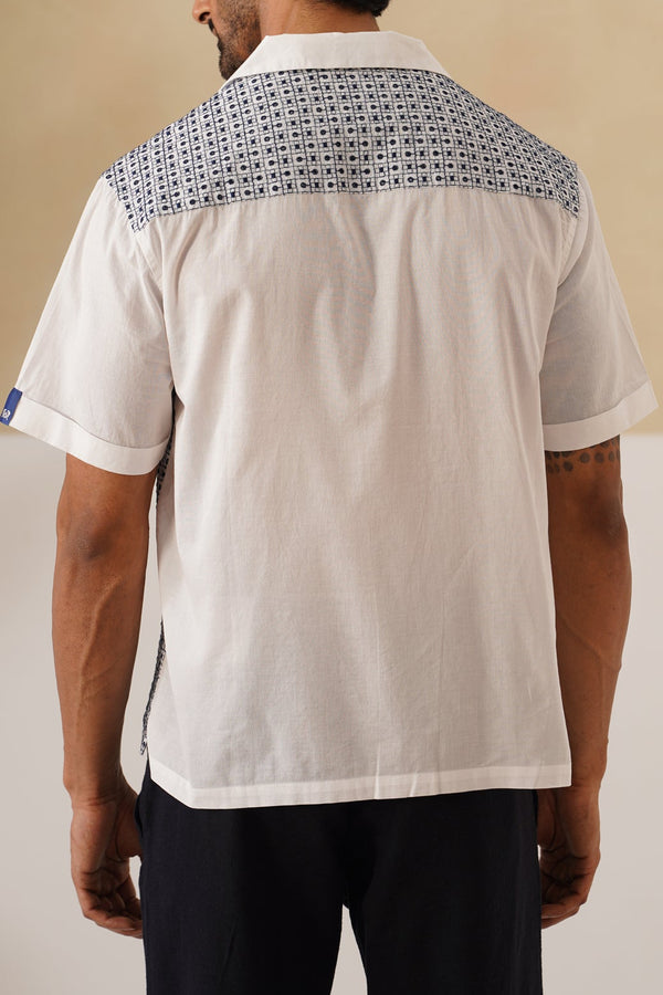 Solar Grid Cotton Shirt