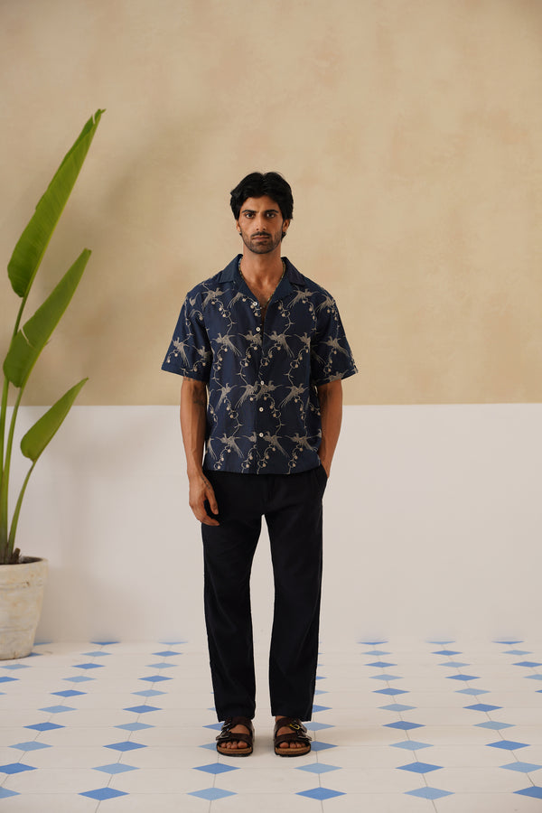 Plume & Bloom Cotton Linen Shirt