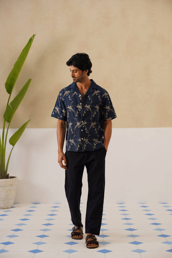 Plume & Bloom Cotton Linen Shirt