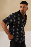 Noire Petals Cotton Shirt