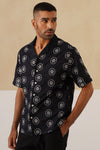 Noire Petals Cotton Shirt