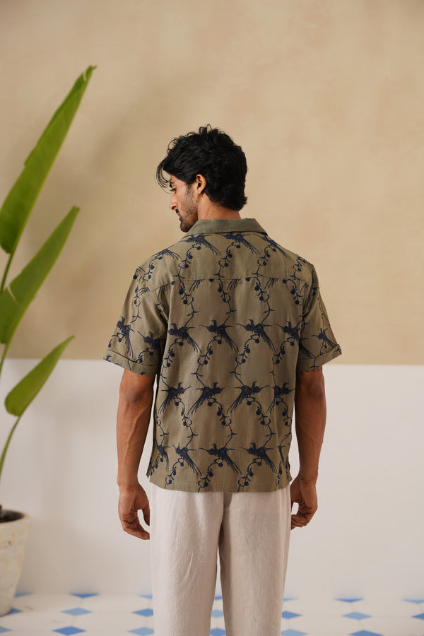 Plume & Bloom Cotton Linen Shirt