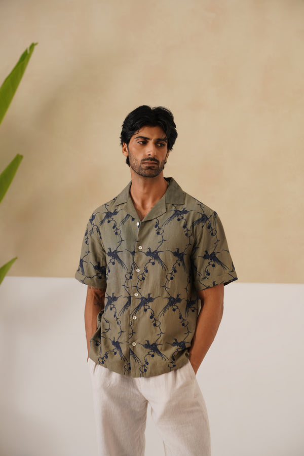 Plume & Bloom Cotton Linen Shirt