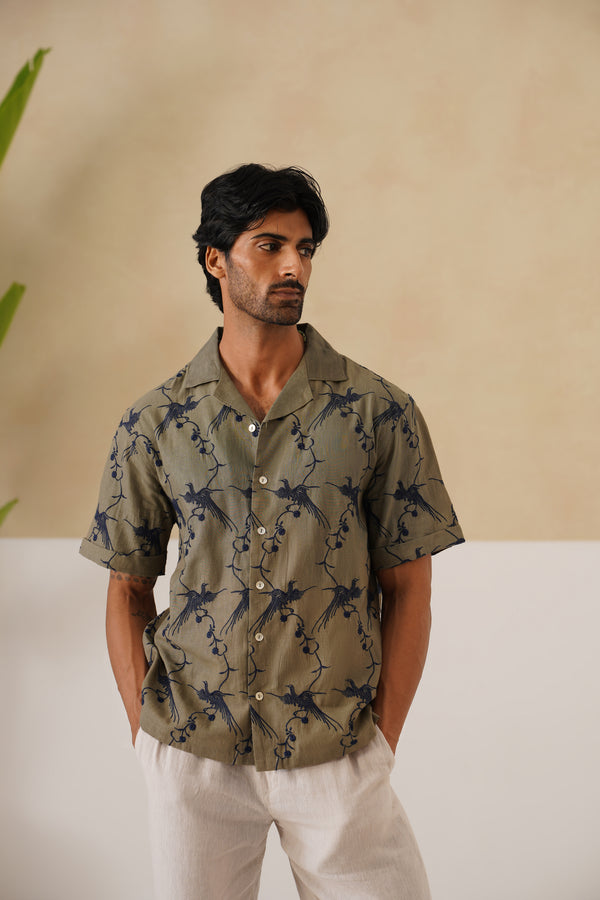 Plume & Bloom Cotton Linen Shirt
