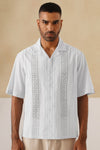 Coastal Lattice 100 % Cotton Shirt