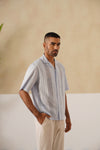 Coastal Lattice 100 % Cotton Shirt