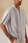 Coastal Lattice 100 % Cotton Shirt