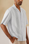 Coastal Lattice 100 % Cotton Shirt