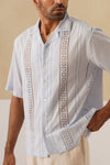 Coastal Lattice 100 % Cotton Shirt