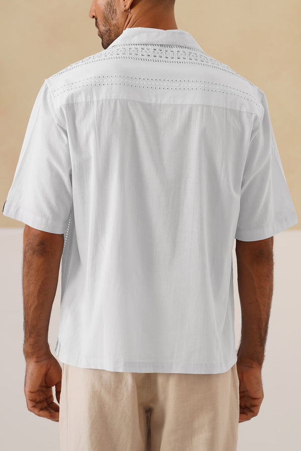 Coastal Lattice 100 % Cotton Shirt