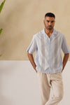 Coastal Lattice 100 % Cotton Shirt