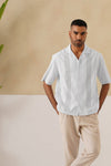 Coastal Lattice 100 % Cotton Shirt