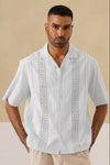 Coastal Lattice 100 % Cotton Shirt