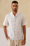 Frosted Geometry Cotton Shirt