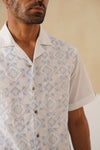 Frosted Geometry Cotton Shirt