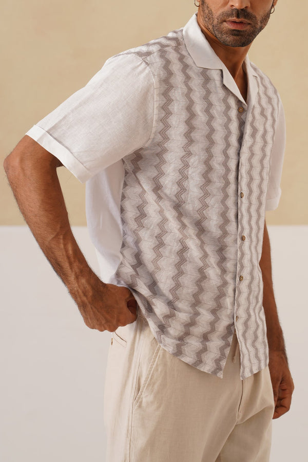 Waveform Cotton Linen Shirt