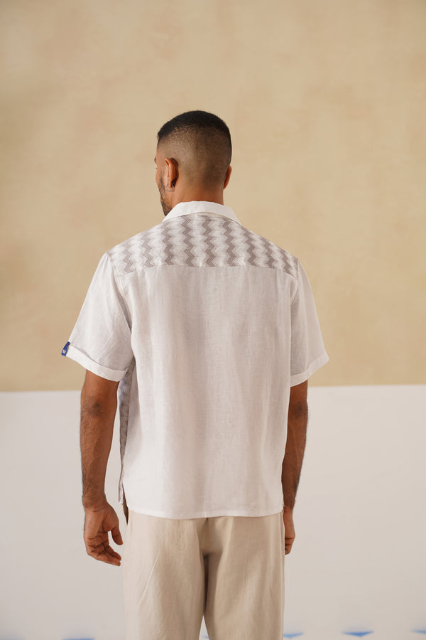 Waveform Cotton Linen Shirt