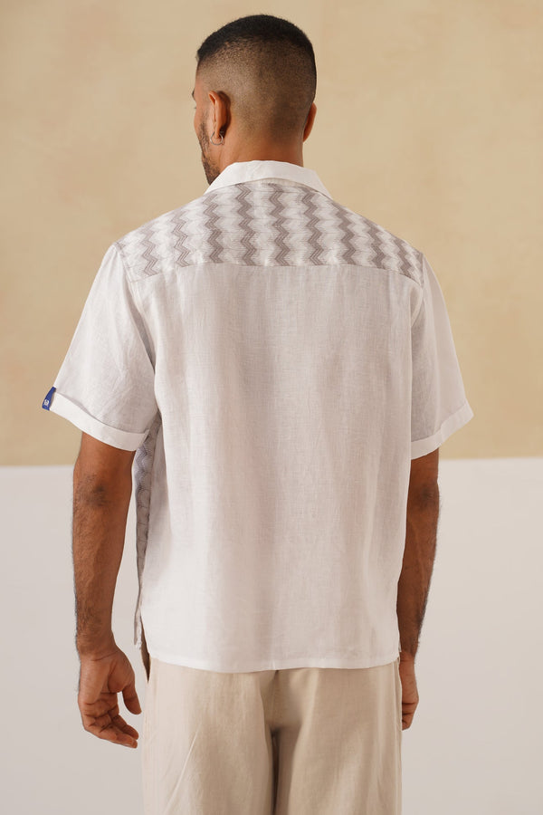 Waveform Cotton Linen Shirt