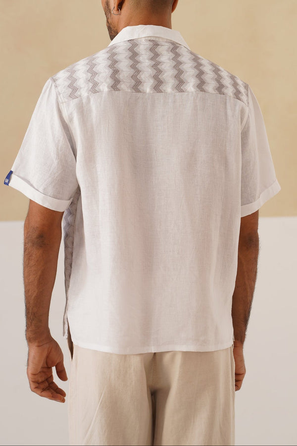 Waveform Cotton Linen Shirt