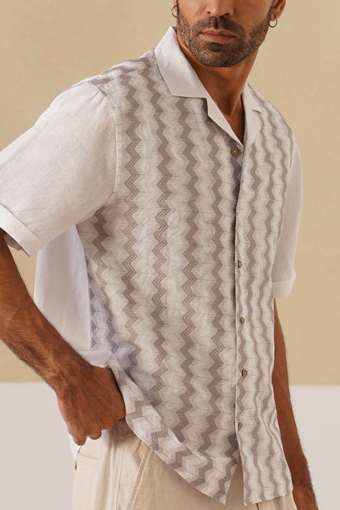 Waveform Cotton Linen Shirt