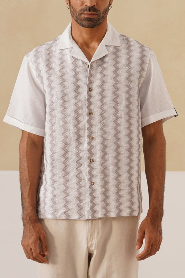 Waveform Cotton Linen Shirt