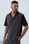 Cross Current Cotton Knit Shirt (Dark Indigo)