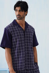 Cross Current Cotton Knit Shirt (Dark Indigo)
