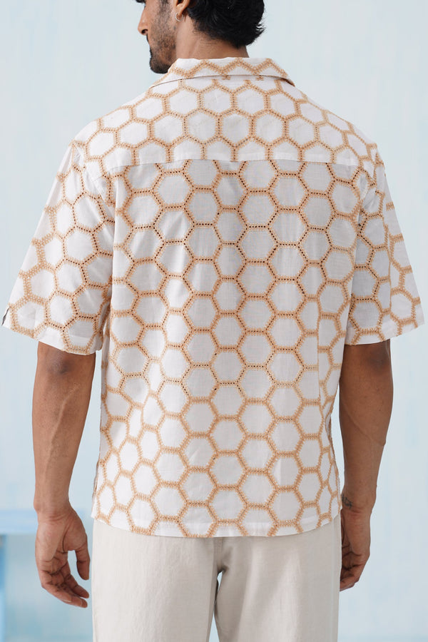 Hive Series Cotton Shirt (Midnight Hive)