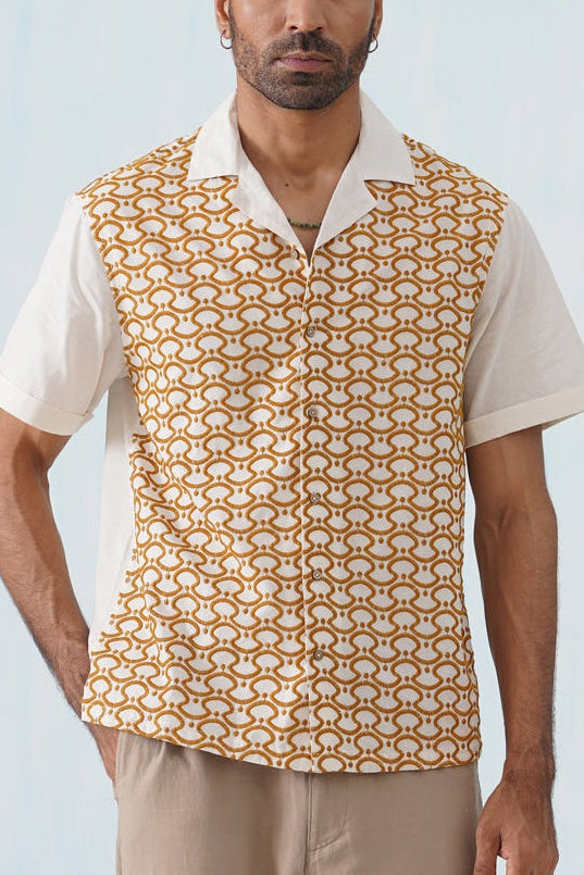 Golden Arc Cotton Shirt