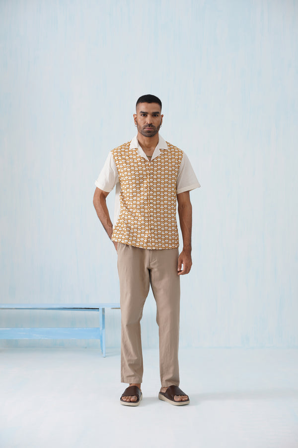 Golden Arc Cotton Shirt