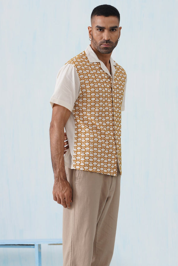 Golden Arc Cotton Shirt