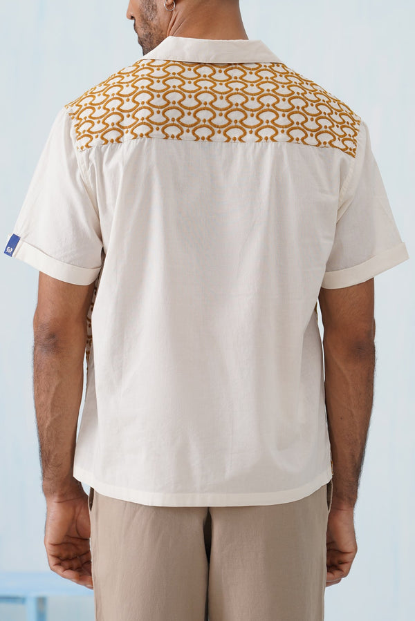 Golden Arc Cotton Shirt