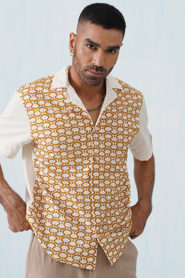 Golden Arc Cotton Shirt