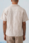 Dune Ripple Cotton Linen Shirt